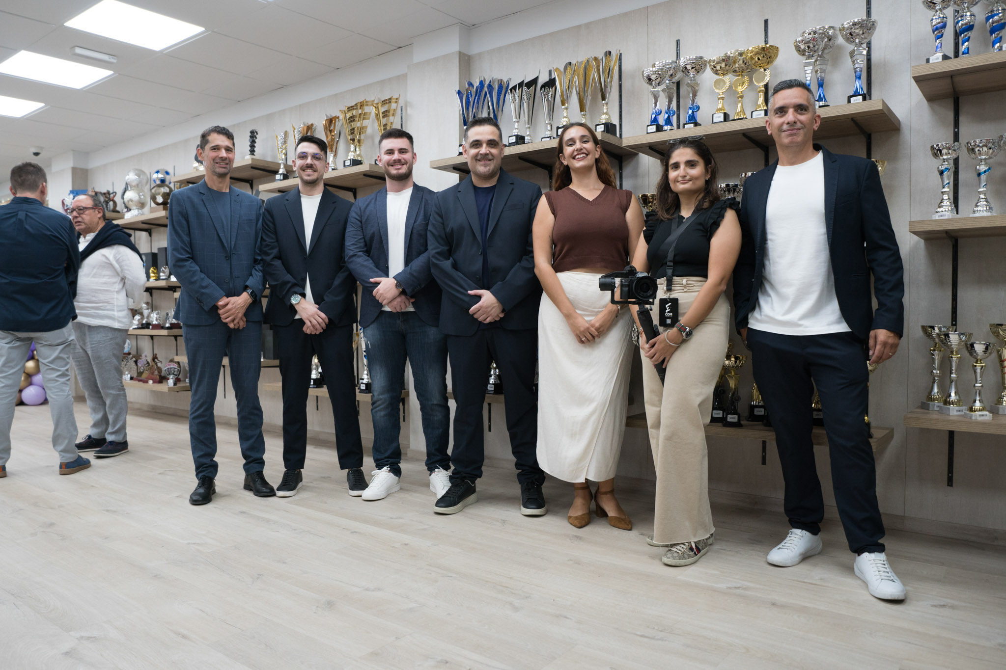 Parte del equipo de 3com presente en el evento